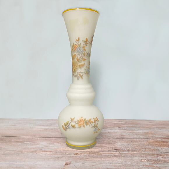 Vintage Frosted Satin Glass Vase - Picture 1 of 6